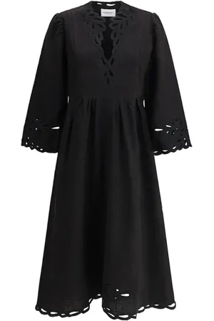 Isabel Marant Kleedjes, Dames, Zwart, M, Tianny Jurk in Faded