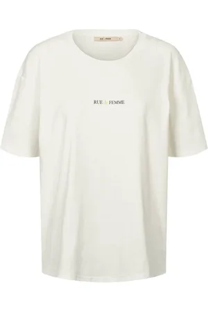 RUE de FEMME Tops, Dames, Wit, L, Katoen, Jacinda T-Shirt Off