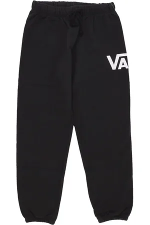 Vans Broeken, Dames, Zwart, L, Katoen, Lichtgewicht Zwarte Trainingsbroeken Elastische Onderkant