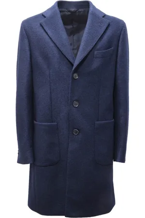 L.B.M. 1911 Mantels, Heren, Blauw, L, Wol, Wollen Blend Jas Jas