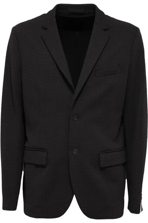 Paolo Pecora Jassen, Heren, Zwart, M, Polyester, Micro Fantasy Gebreid Jack