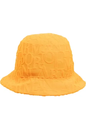 Emporio Armani Accessoires, Dames, Oranje, ONE Size, Polyester, Logo Plain Swimwear Hat