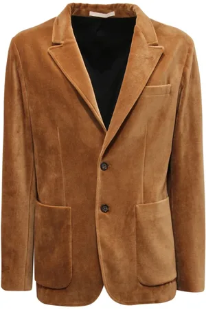 Paolo Pecora Jassen, Heren, Bruin, L, Fluweel Jas Terra Model 22I0