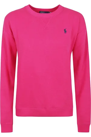 Ralph Lauren Sweatshirts & Hoodies, Dames, Roze, M, Katoen, Roze & Paarse Sweatshirt Casual Stijl
