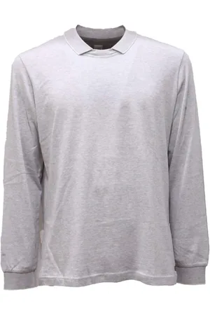 ELEVENTY Tops, Heren, Grijs, M, Platinum T-shirt Model 979Ts 0075