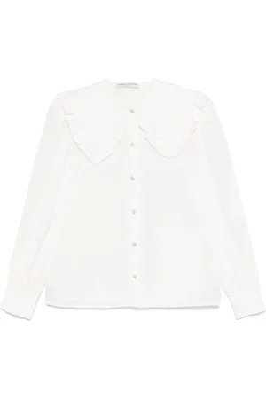Alessandra Rich Blouses & Shirts, Dames, Wit, S, Witte Sweater Collectie