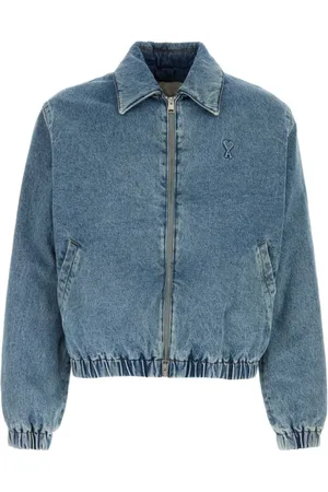Ami Jassen, Heren, Blauw, M, Denim, Denim Jack: Blazers en Vesten