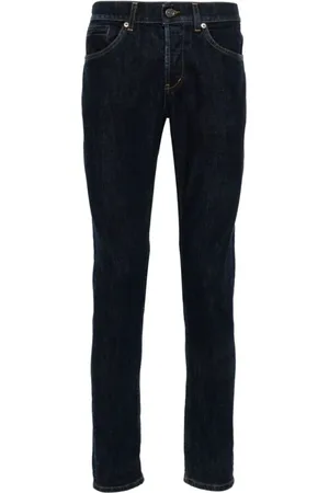 Dondup Jeans, Heren, Blauw, W31, Katoen, George Blauwe Katoenmix Skinny Jeans