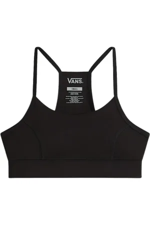 Vans Tops, Dames, Zwart, S, Polyester, Avontuurlijke Ondersteunende Beha met Ademend vermogen