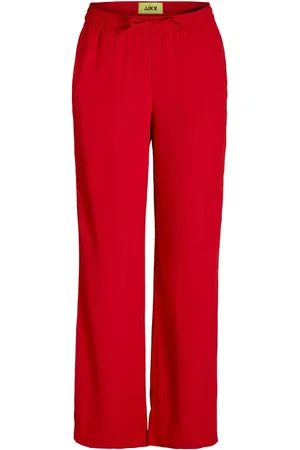 JACK & JONES Broeken, Dames, Rood, M, Racing /White Panel String Broek