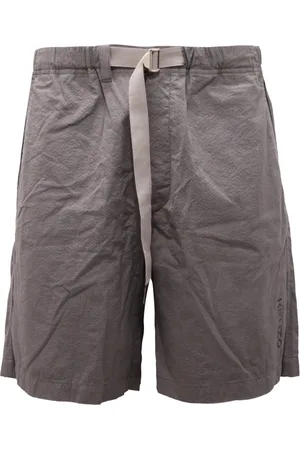 Kenzo Korte broeken, Heren, Grijs, L, Elastische Riem Bermuda Shorts