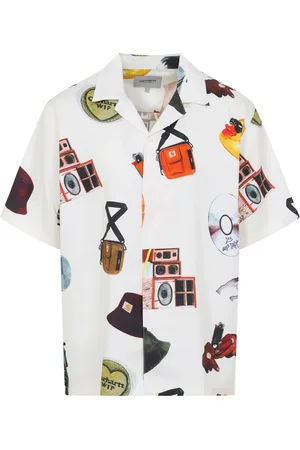 Carhartt Overhemden, Heren, Wit, M, Katoen, Neutrale Shirt voor Stijlvol Comfort