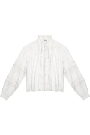 Isabel Marant Blouses & Shirts, Dames, Wit, XL, Valda Witte Shirt