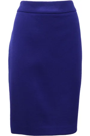 Emporio Armani Rokken, Dames, Blauw, M, Wol, Koninklijke wollen rok Pmt 10T Pm 020