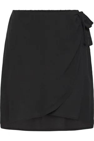 Ichi Rokken, Dames, Zwart, L, Zwarte Rok met Strikdetail