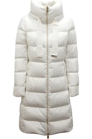 HERNO Jassen, Dames, Wit, S, Polyester, Donsjack met polyester buitenstof