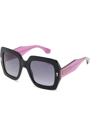 Etro Accessoires, Dames, Zwart, 53 MM, 0011S Hk 89O Zonnebrillen