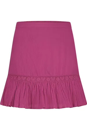 Fabienne Chapot Rokken, Dames, Roze, L, Katoen, Mimi Skirt