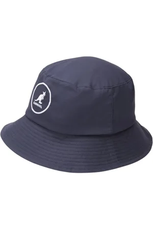 Kangol Accessoires, Heren, Blauw, M, Katoen, Katoenen emmerhoed met voorlogo