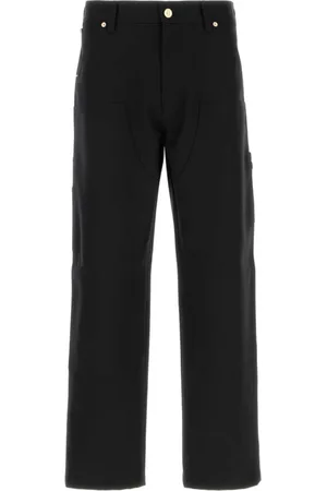 VERSACE Jeans, Heren, Zwart, M, Wol, Wollen Casual Broek