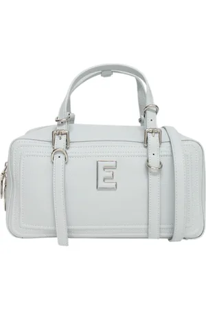 ERMANNO SCERVINO Tassen, Dames, Blauw, ONE Size, Leer, Dameshandtas van imitatieleer met Logo
