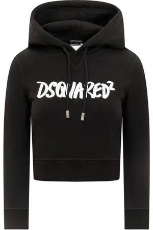 Dsquared2 Sweatshirts & Hoodies, Dames, Zwart, XL, Katoen, Stijlvolle Sweatshirts voor Mannen en Vrouwen
