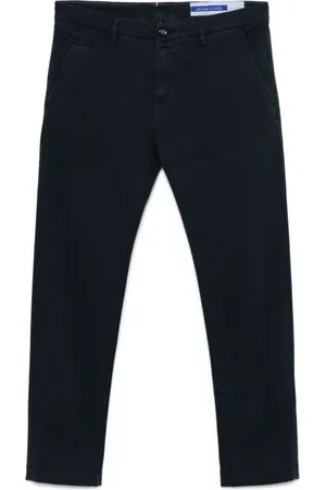 Jacob Cohen Broeken, Heren, Blauw, W36, Katoen, Blauwe Broek Comfort Stijl Op Maat