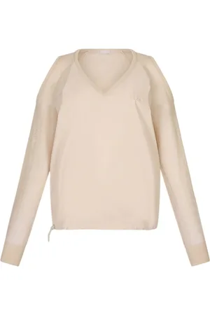 Liu Jo Tops, Dames, , XS, Katoen, Sweatshirt met transparante mouwen