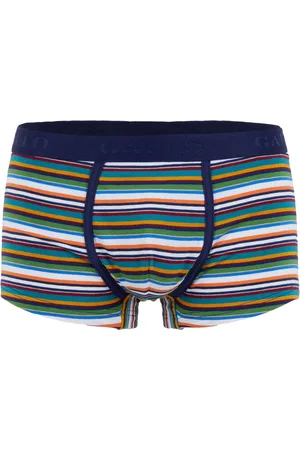 Gallo Ondergoed, Heren, Veelkleurig, S, Katoen, Witte katoenen boxershorts voor heren met veelkleurige strepen