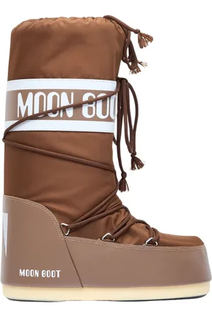 Moon Boot Schoenen, Heren, Bruin, 42 EU, Waterafstotende Snowboots met Logo Motif