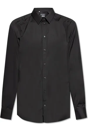 Dolce & Gabbana Overhemden, Heren, Zwart, XL, Katoen, Klassiek overhemd