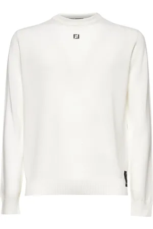 Fendi Truien, Heren, Wit, S, Witte Sweater Collectie