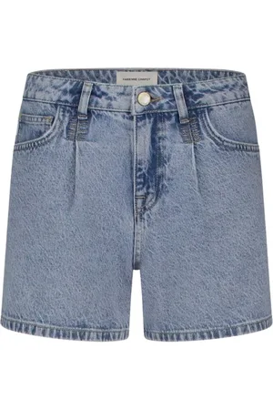 Fabienne Chapot Korte broeken, Dames, Blauw, XL, Denim, Lucy Wide Short