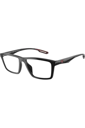 Emporio Armani Accessoires, Heren, Zwart, 55 MM, Clip Zonnebril
