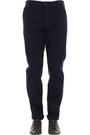 ELEVENTY Broeken, Heren, Blauw, W36, Katoen, Blauwe Slim Fit Broek