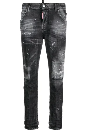 Dsquared2 Jeans, Dames, Zwart, XS, Denim, Stijlvolle Denim Jeansbroek