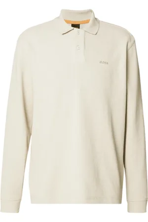 HUGO BOSS Tops, Heren, , L, Katoen, Lange mouwen katoenen poloshirt
