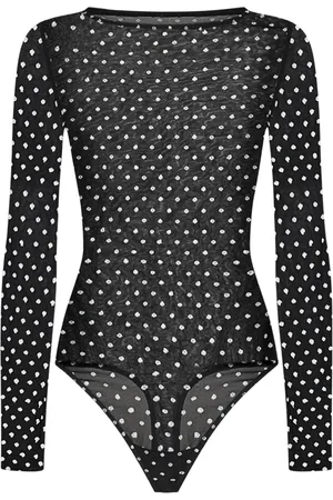 Wolford Tops, Dames, Zwart, M, Wol, Zwarte Top met Unieke Stijl