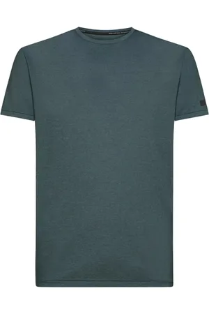 RRD Tops, Heren, Groen, XL, Katoen, Blauwe Doticon T-shirt met innovatieve verftechniek