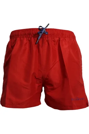 John Richmond Badkleding, Heren, Rood, S, Nylon, Nylon zwemkleding met achterprint