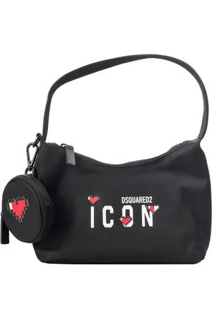 Dsquared2 Tassen, Dames, Zwart, ONE Size, Polyester, Stijlvolle Schoudertassen voor Vrouwen