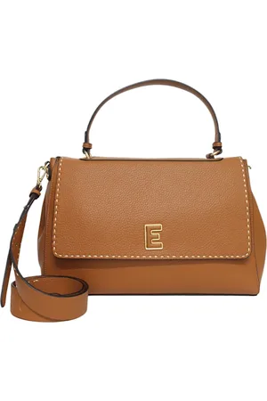 ERMANNO SCERVINO Tassen, Dames, Bruin, ONE Size, Leer, Schoudertas van imitatieleer met logo