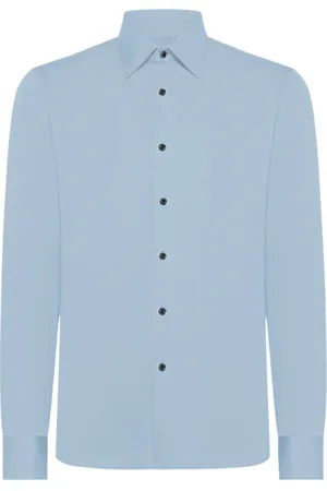 RRD Overhemden, Heren, Blauw, XL, Lichtblauw Oxford Jacquard Overhemd