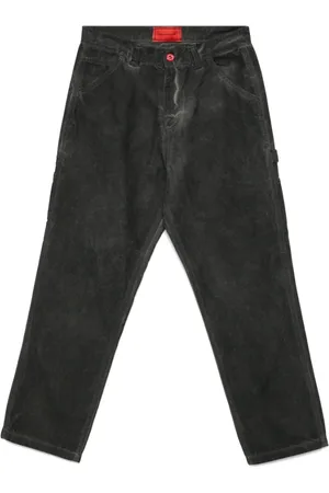 Vision Of Super Jeans, Heren, Grijs, W34, Donkergrijze Klassieke Five-Pocket Jeans