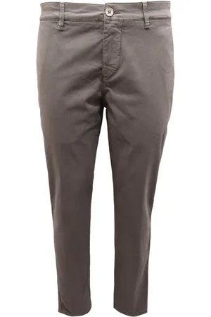 BROOKSFIELD Broeken, Heren, Grijs, S, Slim Fit Broek Indigo Kleuring
