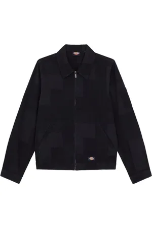 Dickies Jassen, Heren, Zwart, L, Denim, Jacquard Denim Jack