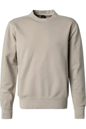 HUGO BOSS Sweatshirts & Hoodies, Heren, , M, Katoen, Katoenen Crewneck Sweatshirt met lange mouwen