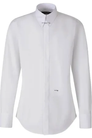 Dsquared2 Overhemden, Heren, Wit, L, Katoen, Italiaanse overhemden voor mannen