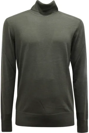 Patrizia Pepe Truien, Heren, Groen, L, Groene Coltrui Dolcevita Stijl