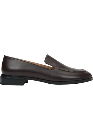 Estro Schoenen, Dames, Bruin, 39 EU, Leer, Klassieke Donkerbruine Loafers voor Dames gemaakt van Echt Leer